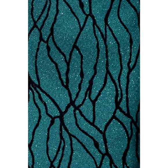 Derman Green Silvery Patterned Fabric Tuxedo - Picture 2 of 7